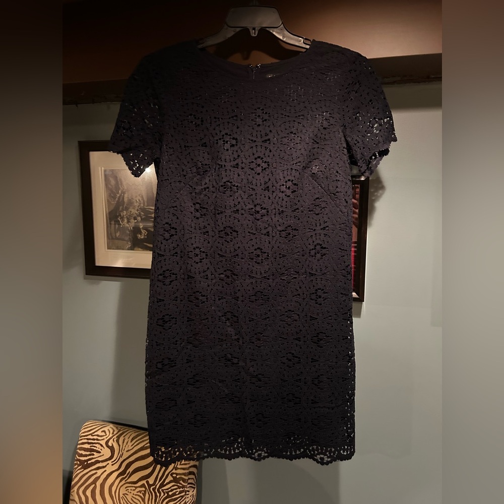 Ann Taylor Lace Shift Mini Dress
